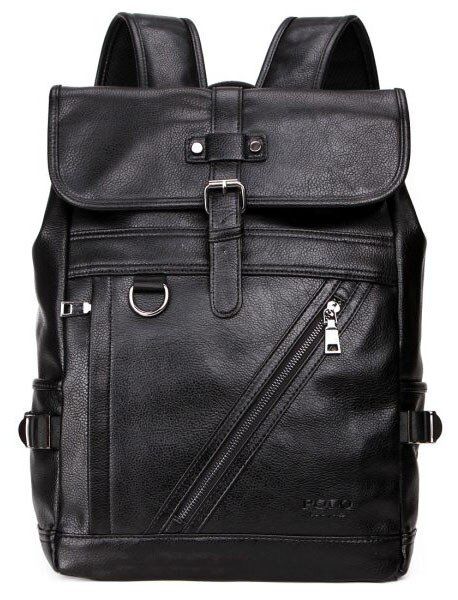 Мужской черный рюкзак Polo Vicuna 5521-BL купить недорого в Ты Купи