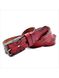Женский кожаный ремень Weatro 3,3х110-115 см Красный lmn-zh-33k-014