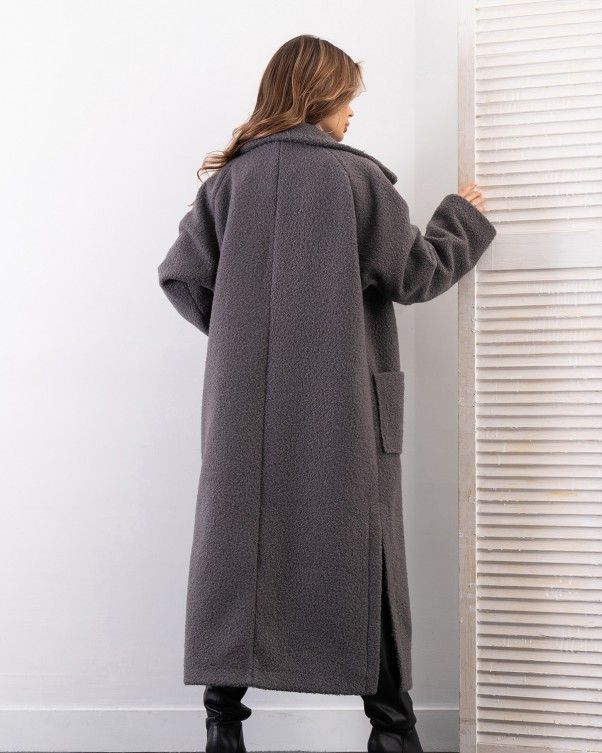 Пальто ISSA PLUS 14280 3XL серый купить недорого в Ты Купи