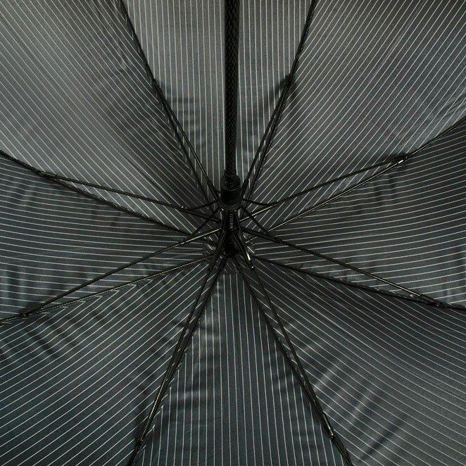 Чоловіча напівавтомат парасолька-тростина Fulton Knightsbridge-2 G451 - Black Steel (Чорний з сірим) купити недорого в Ти Купи