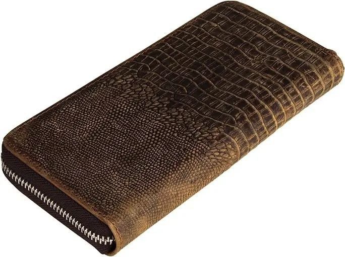 Кожаная мужская коричневая барсетка Vintage 14462 купить недорого в Ты Купи