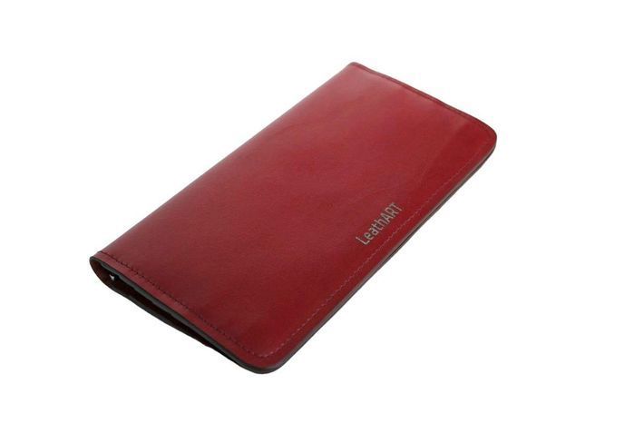 Жіночий шкіряний гаманець "Rojo" червоний k055 купити недорого в Ти Купи