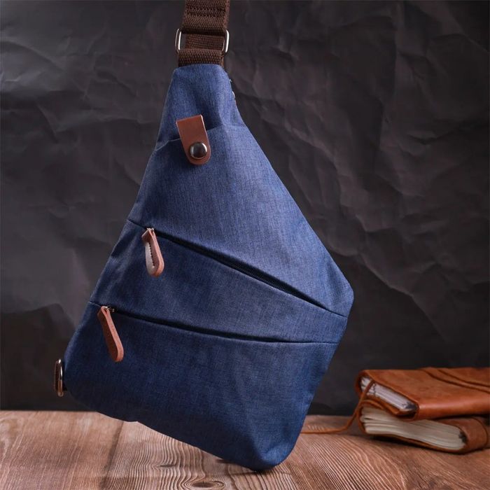 Мужская сумка-слинг из текстиля Vintage 22199 купить недорого в Ты Купи