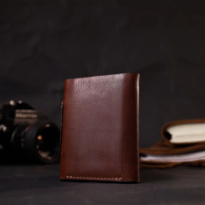Шкіряний чоловічий гаманець ручної роботи GRANDE PELLE 11662 купити недорого в Ти Купи