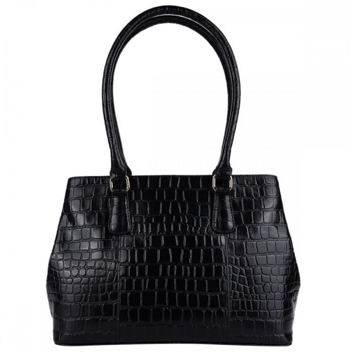 Женская кожаная сумка Ashwood C54 Black (Черный) купить недорого в Ты Купи