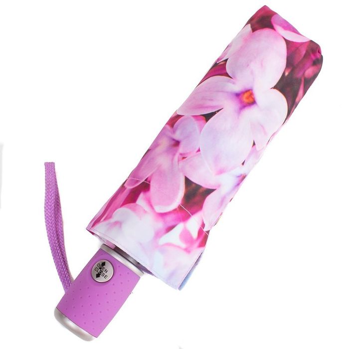 Розовый Женский автоматический зонтик с принтом ZEST купить недорого в Ты Купи
