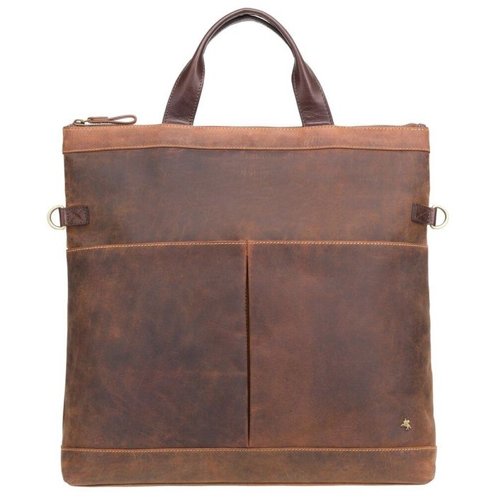 Мужская кожаная коричневая сумка Visconti TC74 Axel (Havana Tan) купить недорого в Ты Купи