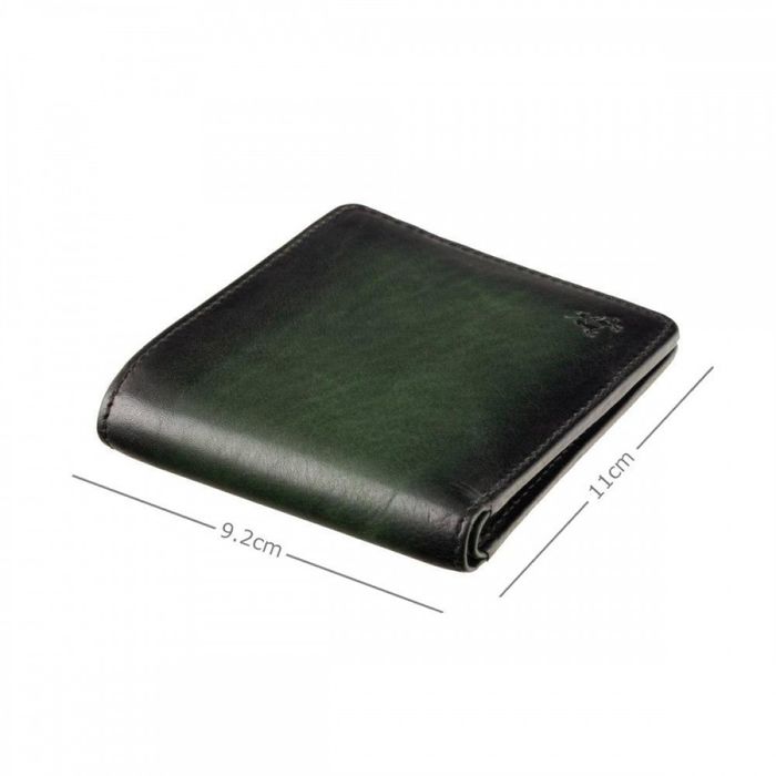 Мужской кожаный кошелек Visconti AT58 Milo c RFID (Burnish Green) купить недорого в Ты Купи