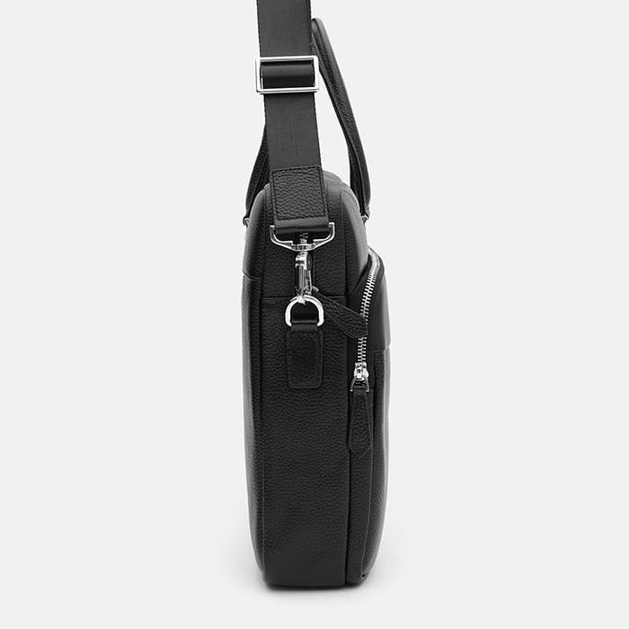 Чоловічі шкіряні сумки Borsa Leather K18820-1bl-black купити недорого в Ти Купи