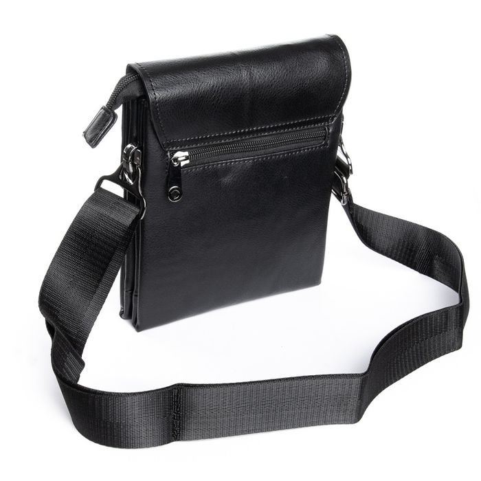 Мужская сумка через плечо из кожзама DR. BOND GL 213-1 black купить недорого в Ты Купи