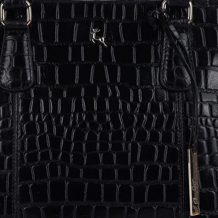Жіноча шкіряна сумка Ashwood C54 Чорний (чорний) купити недорого в Ти Купи