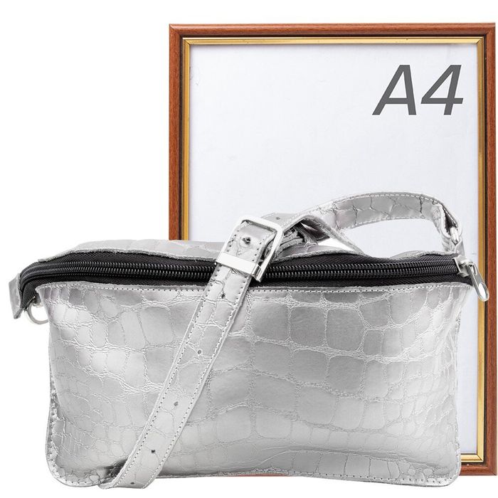 Дизайнерська поясна сумка GALA GURIANOFF GG3012-silver купити недорого в Ти Купи