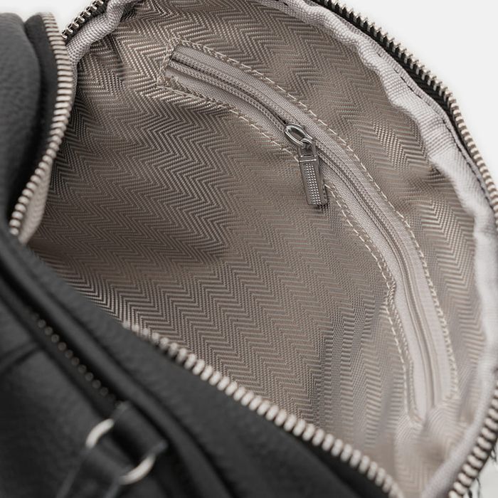 Женская кожаная сумка Borsa Leather K12247bl-black купить недорого в Ты Купи