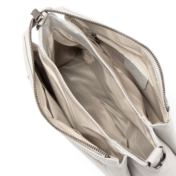 Женская кожаная сумка ALEX RAI 99105-1 white-grey купить недорого в Ты Купи