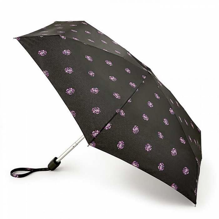 Механический женский зонт Fulton Tiny-2 L501 Floral Bud (Лиловые бутоны) купить недорого в Ты Купи