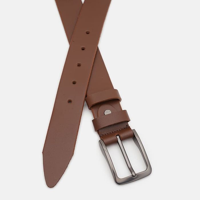 Мужской кожаный ремень Borsa Leather 115v1fx94light-brown купить недорого в Ты Купи