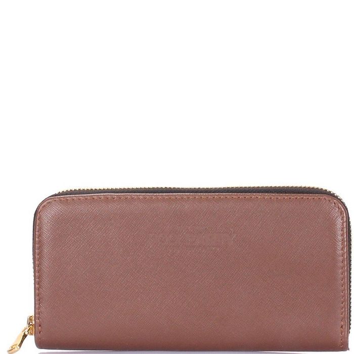 Жіночий шкіряний гаманець коричневого кольору POOLPARTY купити недорого в Ти Купи