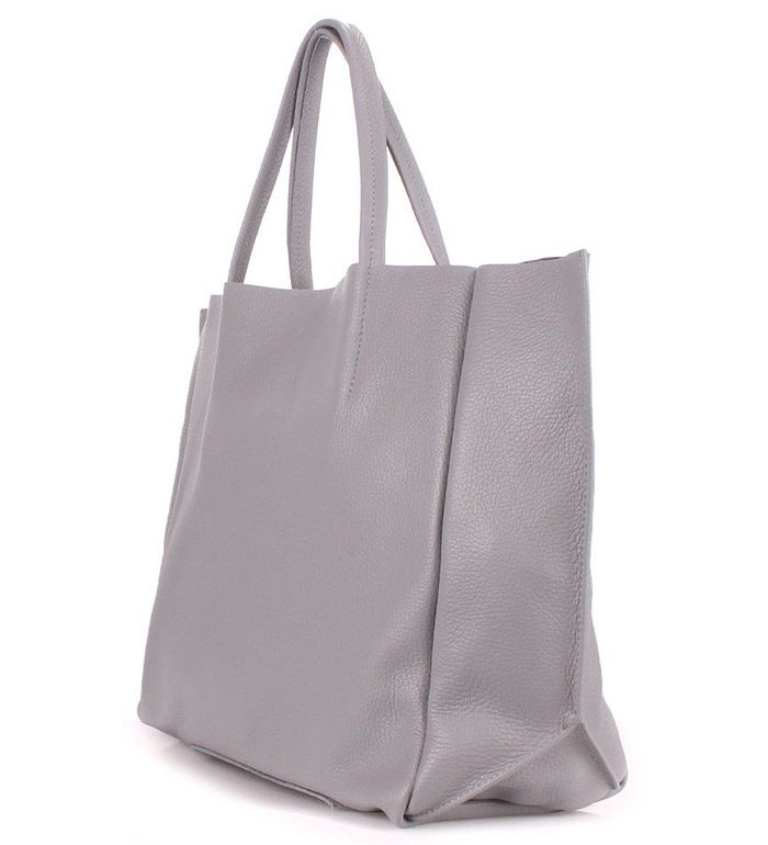 Шкіряна жіноча сумка POOLPARTY Soho сіра купити недорого в Ти Купи