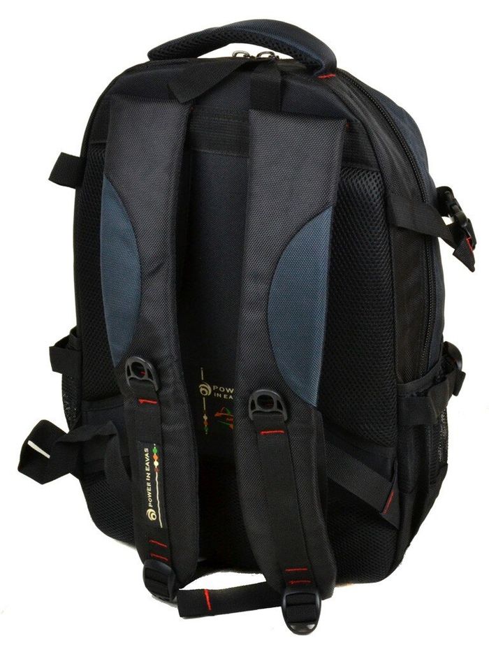 Рюкзак для города для ноутбука с USB Power In Eavas 9612 black-blue купить недорого в Ты Купи