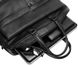 Чоловіча шкіряна сумка-портфоліо для завжди дикого чорного ноутбука