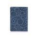 Обкладинка для паспорта зі шкіри HiArt PC-02 Buta Art Синій
