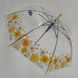 Прозрачный зонт-трость полуавтомат Feeling rain Прозрачный (1315-2)