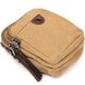 Текстильная хаки сумка-борсетка на пояс Vintage 20161