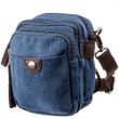 Текстильна синя сумка-барсетка на пояс Vintage 20162