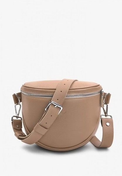 Кожаная поясная сумка/&thinsp;кроссбоди The Wings tw-vacation-dark-beige-flo купить недорого в Ты Купи