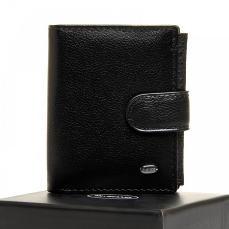 Кожаный мужской кошелек Classic DR. BOND M3748 black купить недорого в Ты Купи