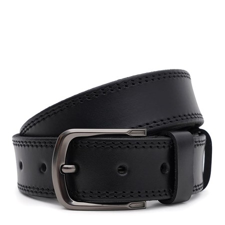 Мужской кожаный ремень Borsa Leather 150v1fx78-black купить недорого в Ты Купи