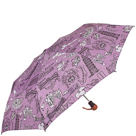 Зонт женский AIRTON стильный полуавтомат фиолетовый купить недорого в Ты Купи