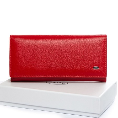 Шкіряний жіночий гаманець Classik DR. BOND W502-2 red купити недорого в Ти Купи