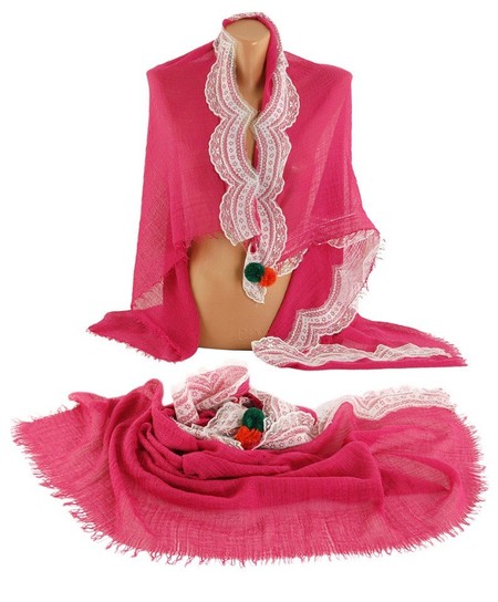 Женский малиновый платок TRAUM 2496-32 купить недорого в Ты Купи