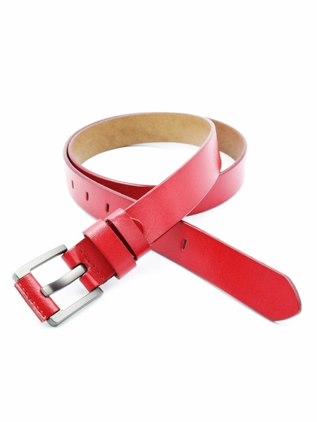 Женский кожаный ремень 2,8х100-115 см Weatro Красный kit-3cm-kozh-0014 купить недорого в Ты Купи