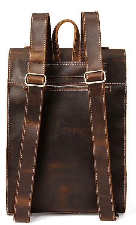Кожаный дорожный рюкзак Vintage 14796 Коричневый купить недорого в Ты Купи