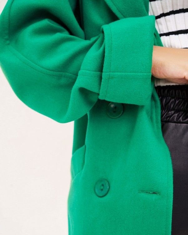Пальто ISSA PLUS 13549 XL зеленый купить недорого в Ты Купи