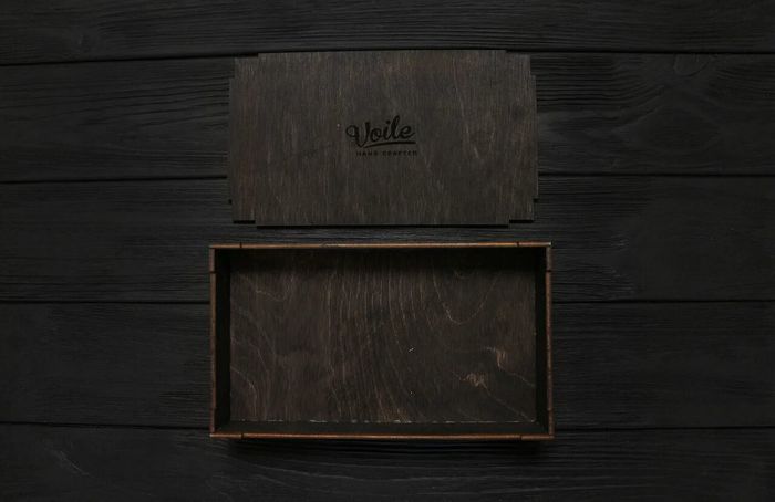Фірмова дерев'яна коробка VOILE - M купити недорого в Ти Купи