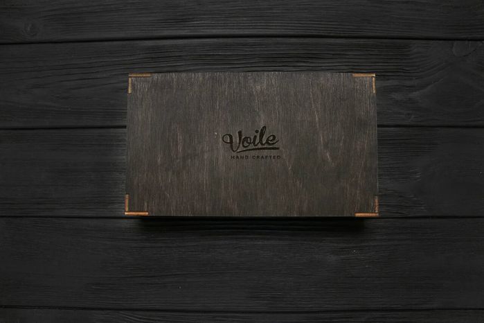Фірмова дерев'яна коробка VOILE - M купити недорого в Ти Купи