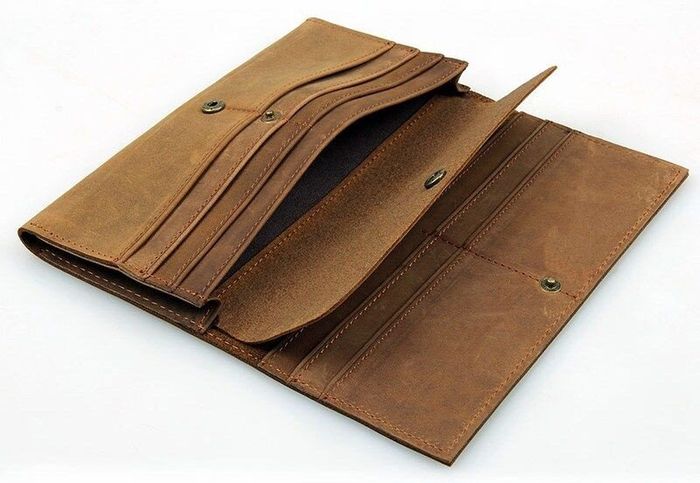 Чоловічий шкіряний гаманець Vintage 14406 Коричневий купити недорого в Ти Купи
