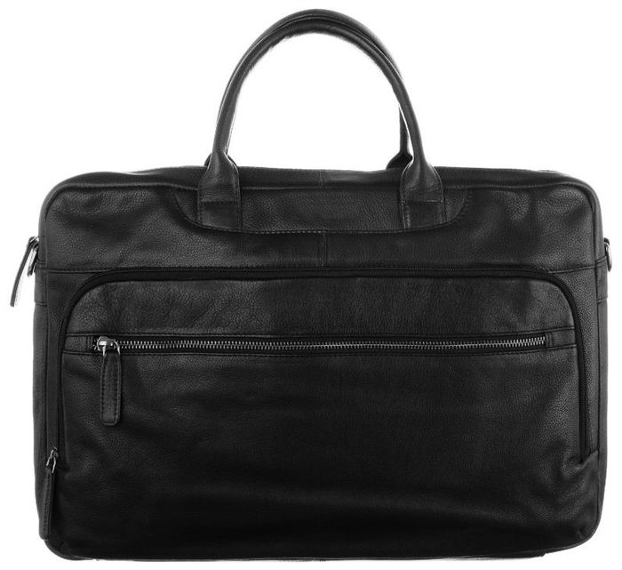 Мужская кожаная сумка-портфель для ноутбука Always Wild LAP513NDM черная купить недорого в Ты Купи