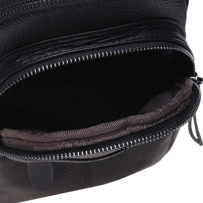Чоловічий рюкзак шкіряний Keizer K11023-black купити недорого в Ти Купи