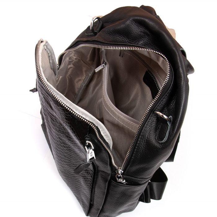 Женская кожаный рюкзак ALEX RAI 8907-9 black купить недорого в Ты Купи