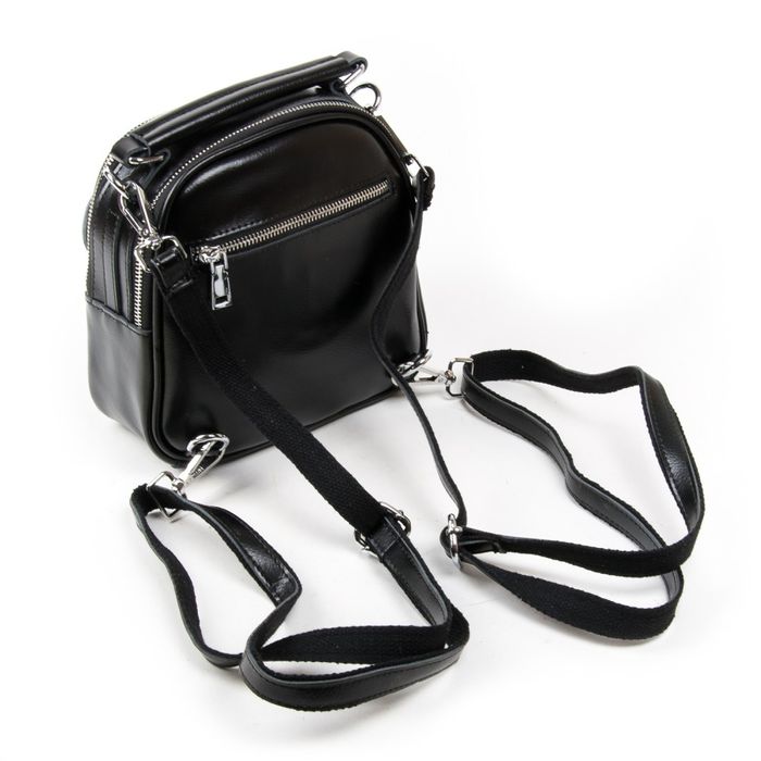 Жіночий шкіряний рюкзак ALEX RAI 03-02 2236 black купити недорого в Ти Купи
