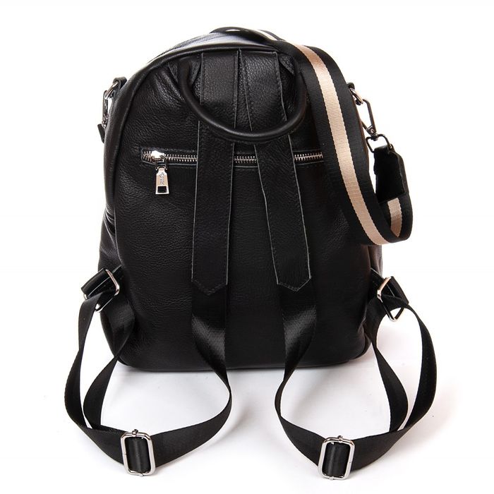 Женская кожаный рюкзак ALEX RAI 8907-9 black купить недорого в Ты Купи