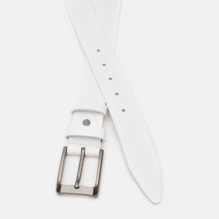 Мужской кожаный ремень Borsa Leather V1115FX49-white купить недорого в Ты Купи