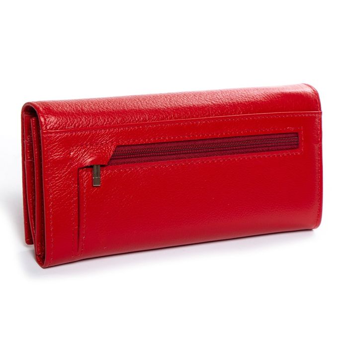 Шкіряний жіночий гаманець Classik DR. BOND W502-2 red купити недорого в Ти Купи