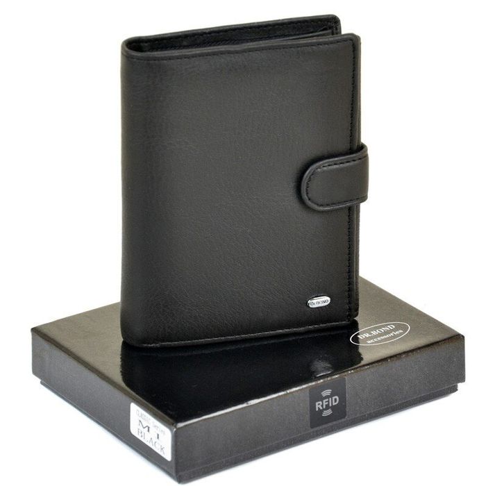 Шкіряний гаманець Classik DR. BOND RFID M1 black купити недорого в Ти Купи