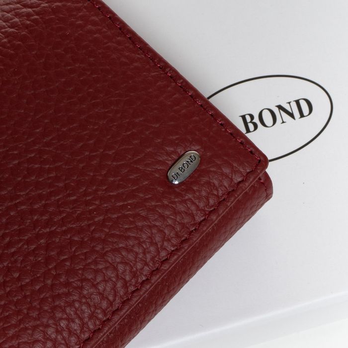 Шкіряний жіночий гаманець Classic DR. BOND W46-2 bordo купити недорого в Ти Купи