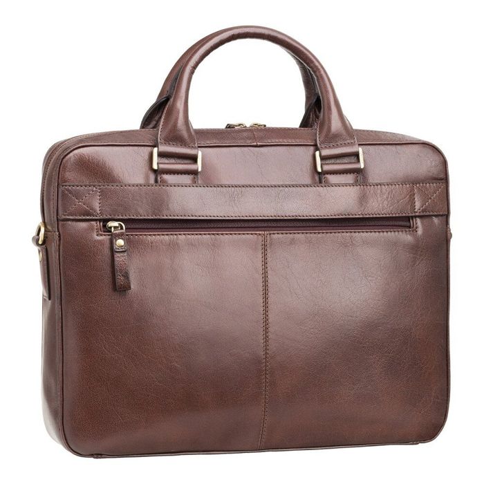 Мужская кожаная коричневая сумка Visconti ML34 Victor (Brown) купить недорого в Ты Купи